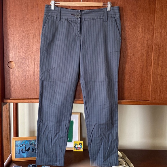 Anthropologie Pants - Anthropologie Plus Four stripe grey pants